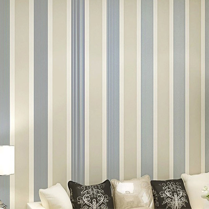 Non-Woven Stripes Wallpaper 33'L x 20.5"W Simple and Modern Non-Pasted Wall Decor