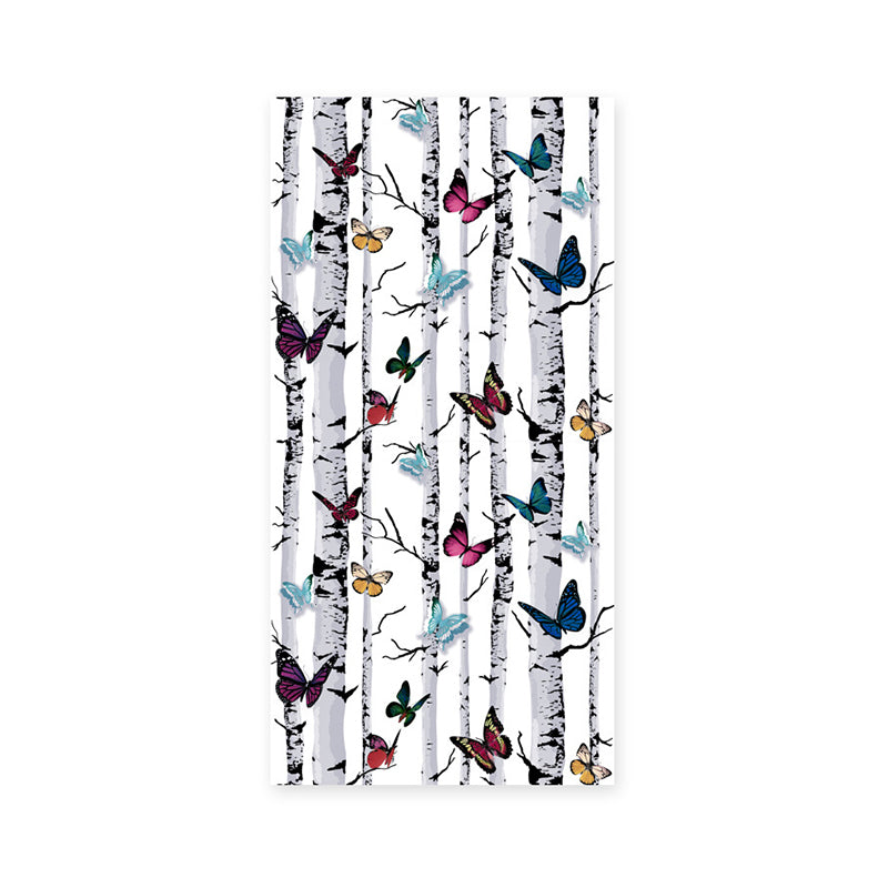 Stem and Butterfly Wallpaper in Multi-Colored  20.5 in x 31 ft Nostalgic Non-Pasted Wall Decor