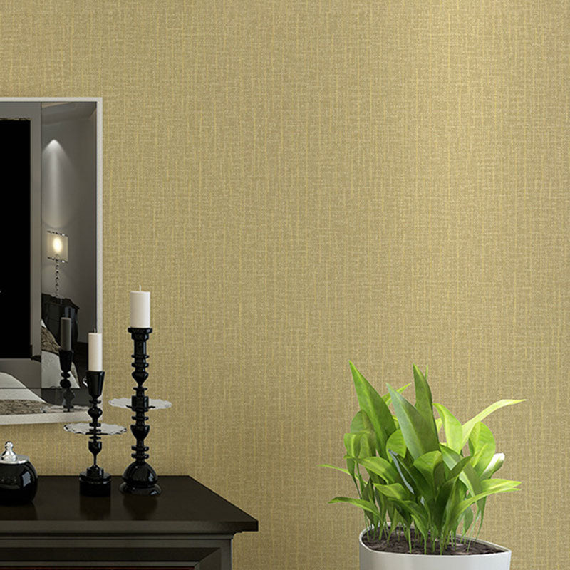 Non-Pasted Wallpaper with Purely Light Color Linen and Embossed Granule, 31'L x 20.5"W