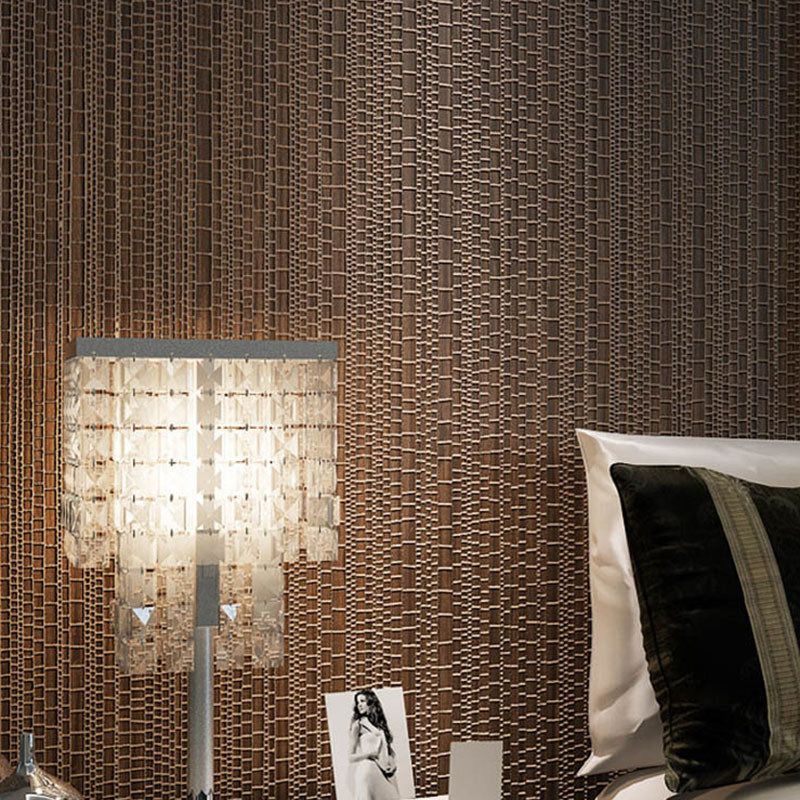 Light Color Textured Wallpaper with Vertical Line 33' x 20.5" Non-Pasted Decorative Wall Covering