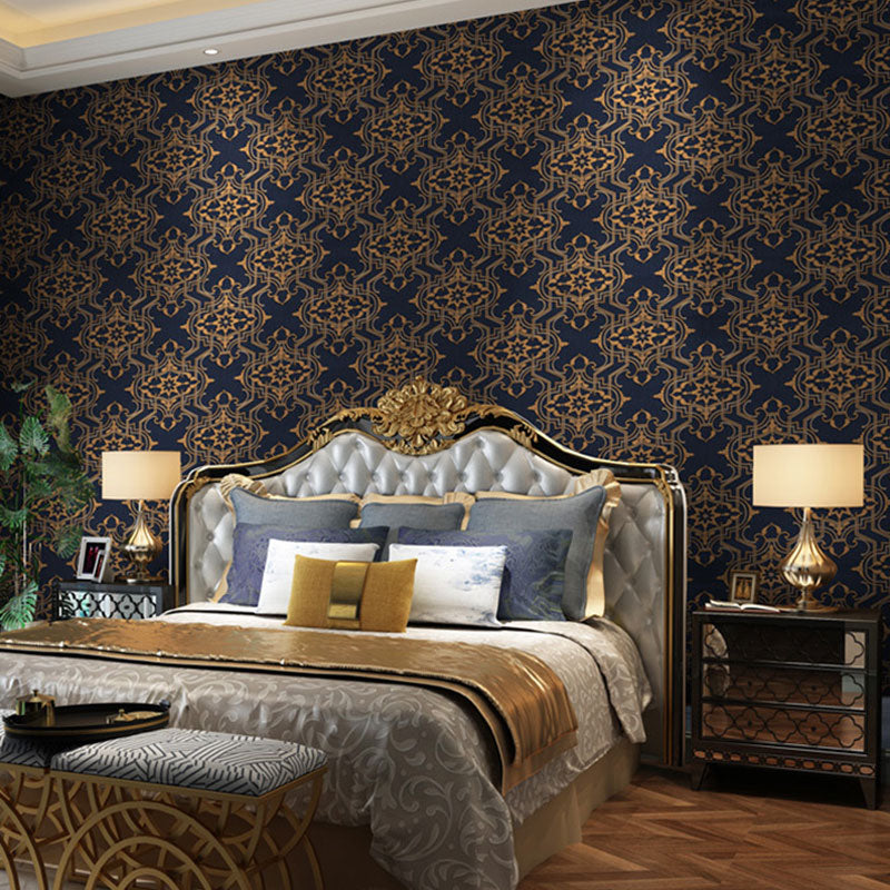 33' by 20.5" Classic Wall Art 3D Visual Damask Design Wallpaper Roll, Non-Pasted