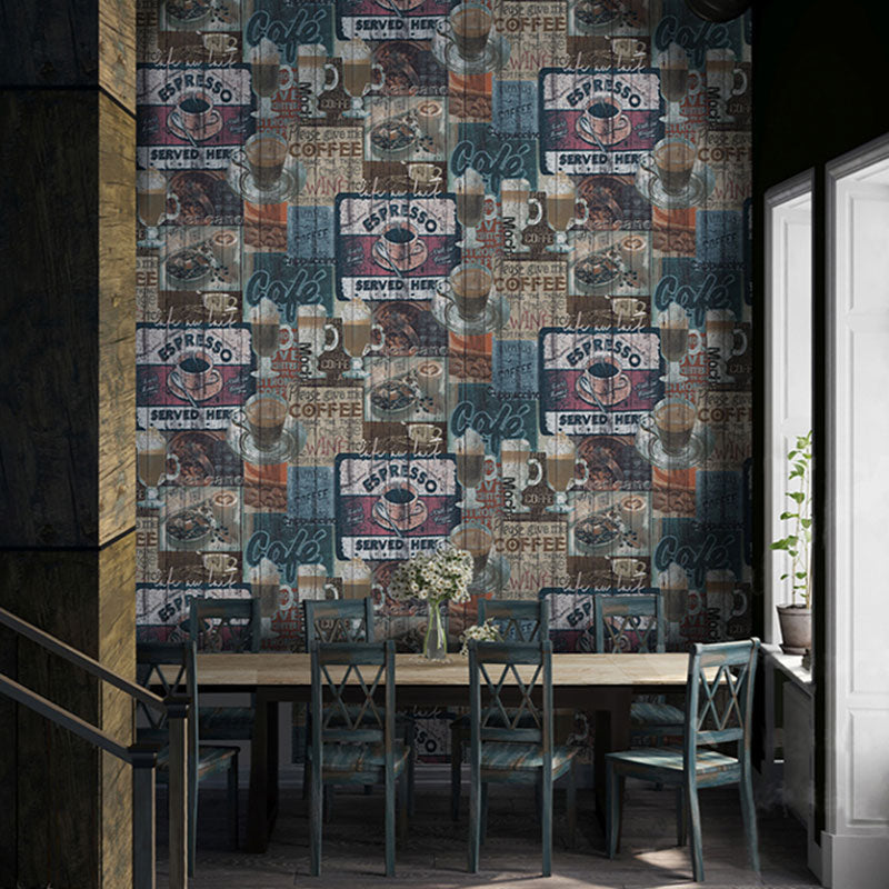 33' by 20.5" Decorative Wallpaper Leisure Shop and Cafe Wall Covering, 33 ft. x 20.5 in
