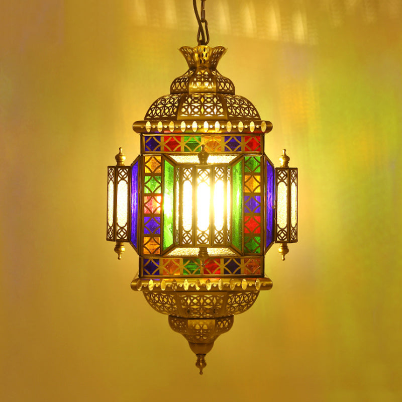 Lampadella a 3 luci il lampadario arabico lanterna in metallo sospeso di illuminazione in ottone per il ristorante
