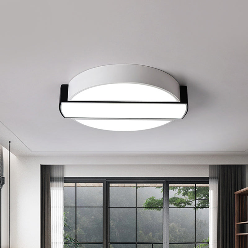 18 "/22" /26 "" Dia Metallo Rotondo Rotondo Montaggio Soffitto Light Moderno LED Bianco Soffsh Montaggio per Bedroom in Warm / White