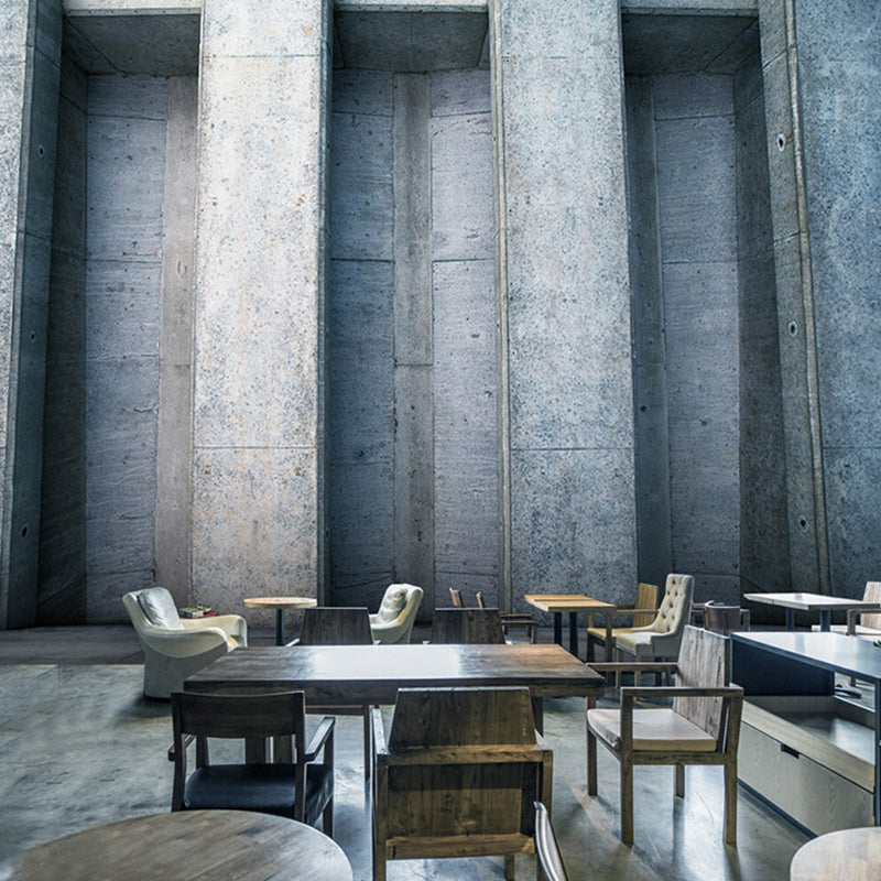 Extra Large Wall Covering Industrial Rustic Cement and 3D Geometries Wall Murals in Pastel Color