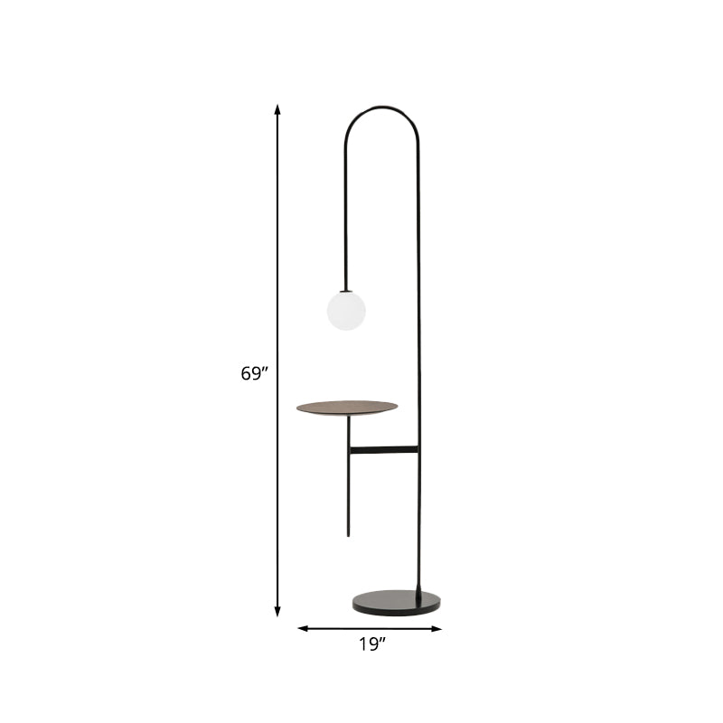 Arced Arm Iron Stand Desk Licht Minimalistisch