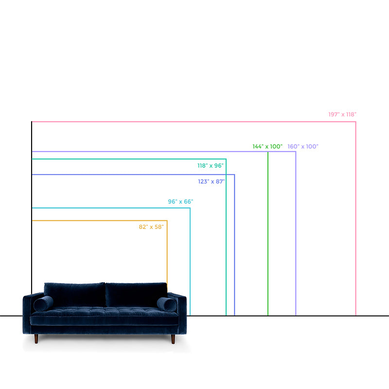 Blue Classic Wall Mural Decal Customized Size 3D Effect Frame Wall Art for Guest Room Decor