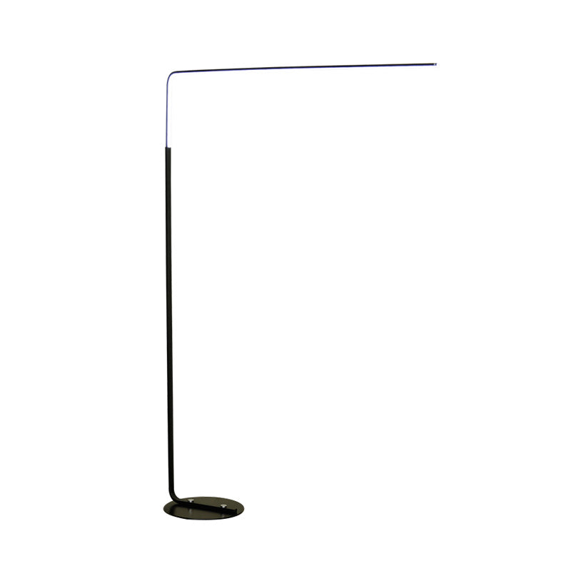 Metallic Dreieck-förmige messbodenbeleuchtete nordische schwarz/weiße LED Stand-up-Lampe für Schlafzimmer