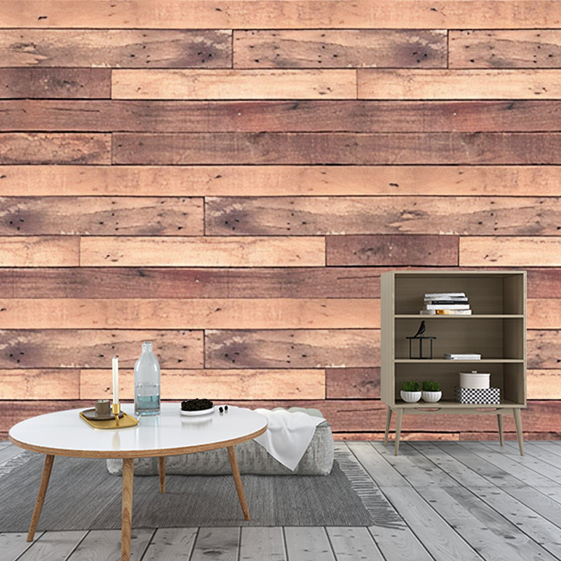Rusty Red Brick Effect Wall Covering  Stain-Resistant Wall Mural Decal for Bar Decor
