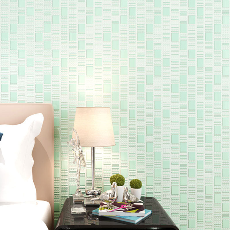 Stain-Resistant Mosaic Tile Wall Covering Non-Woven Fabric Wallpaper for Accent Wall, Non-Pasted