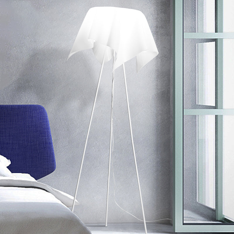 Fazzo White Shape Forma Luce Simplicità 1 Testa Acrilico Tri-Lega Lampada per letto