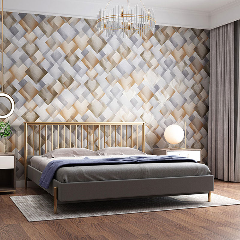 Water-Resistant Harlequin Wall Decor 57.1 sq ft. Minimalist Wallpaper for Girl's Bedroom