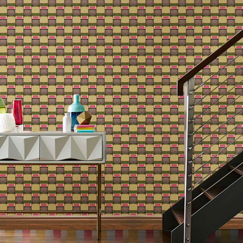 Nordic Geometries Wallpaper Roll for Bathroom Decoration Lines Wall Art, 57.1 sq ft.